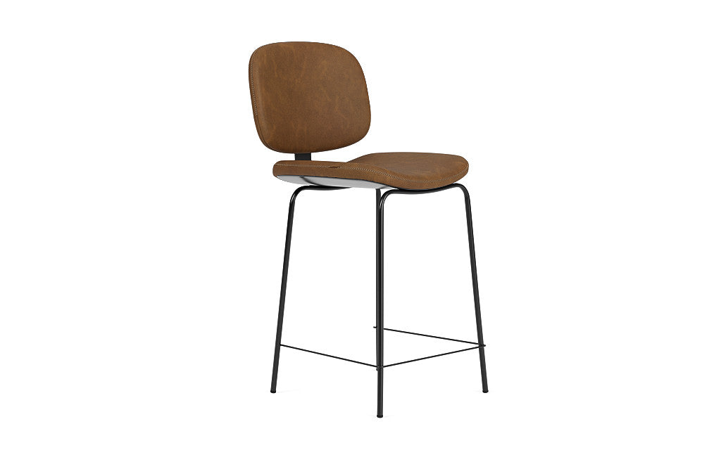 Counter Height Chair Mocha Easy Clean Upholstery